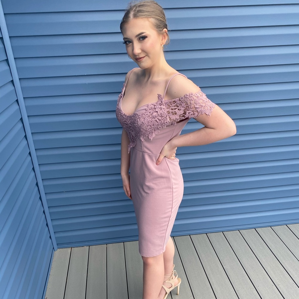 Plum colored dress